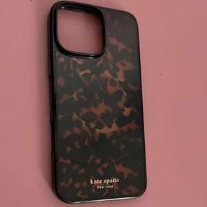 kate spade Black and Brown Patterned Phone Case